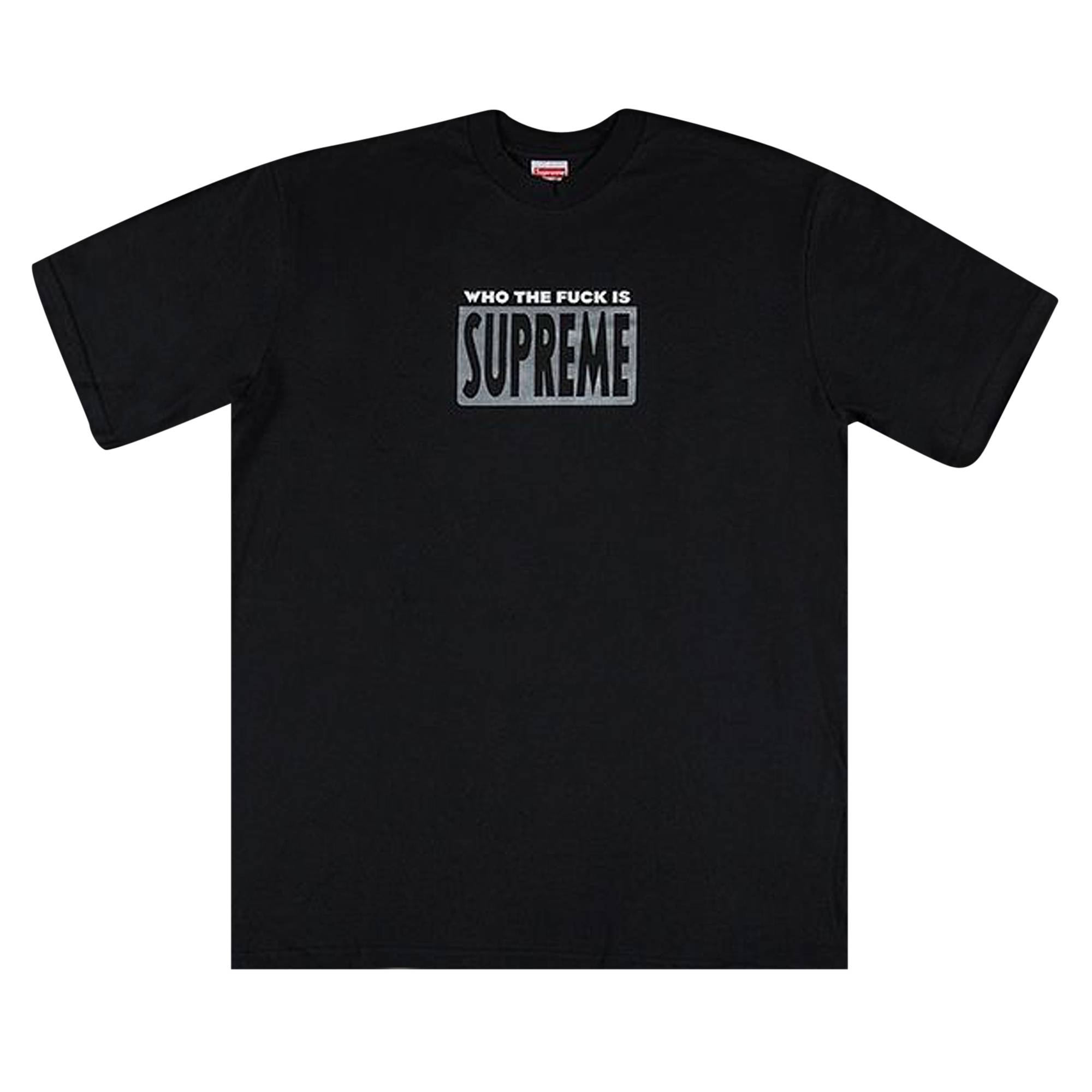 Supreme Who The Fuck Tee 'Black' - 1