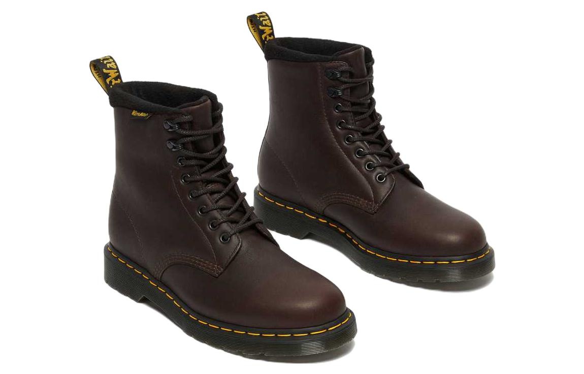 Dr. Martens 1460 Pascal Warmwair Leather Lace Up Boots 'Dark Brown' 27816201 - 3