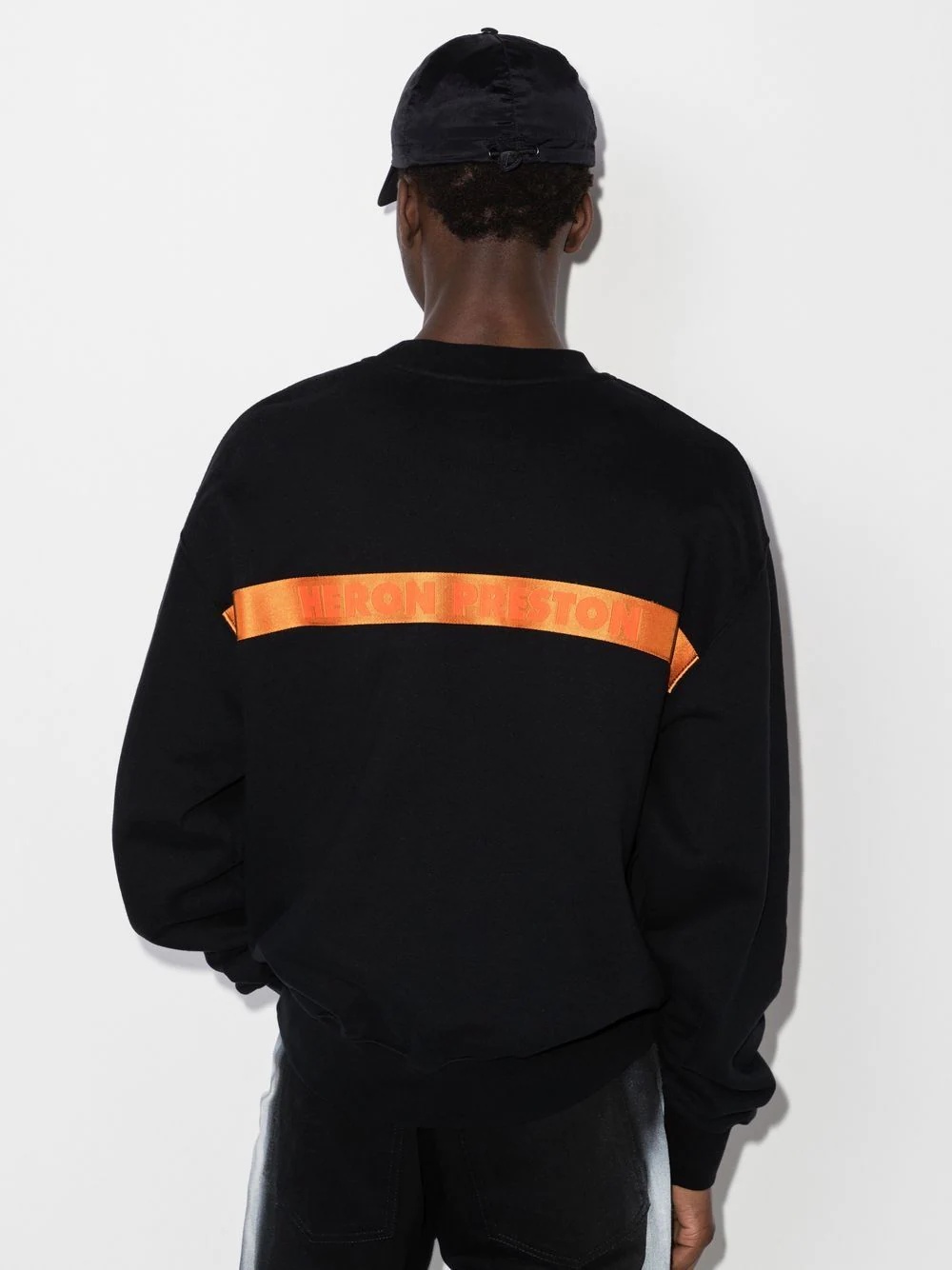 logo-tape sweatshirt - 3