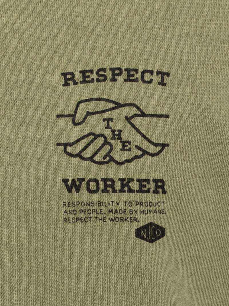 Roy Respect The Worker Faded Green 3