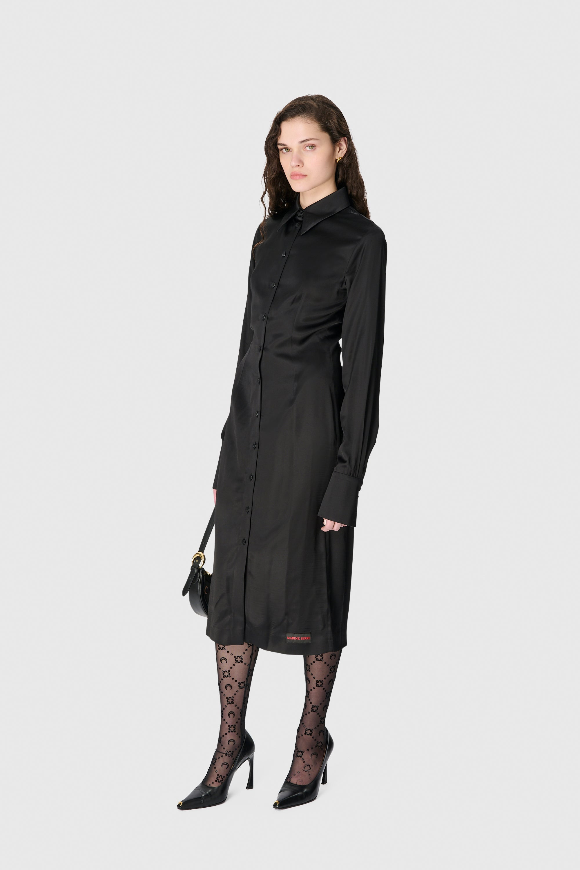 Wrapped Satin Wrapped Long Dress - 2