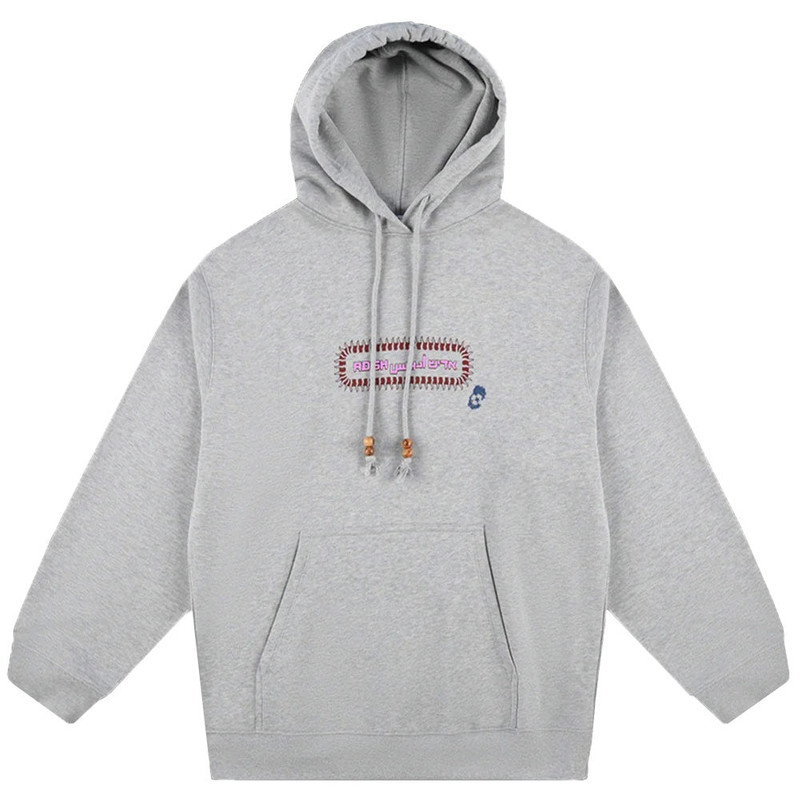Alkhws Logo Hoodie Sweatshirt 'Grey' 1