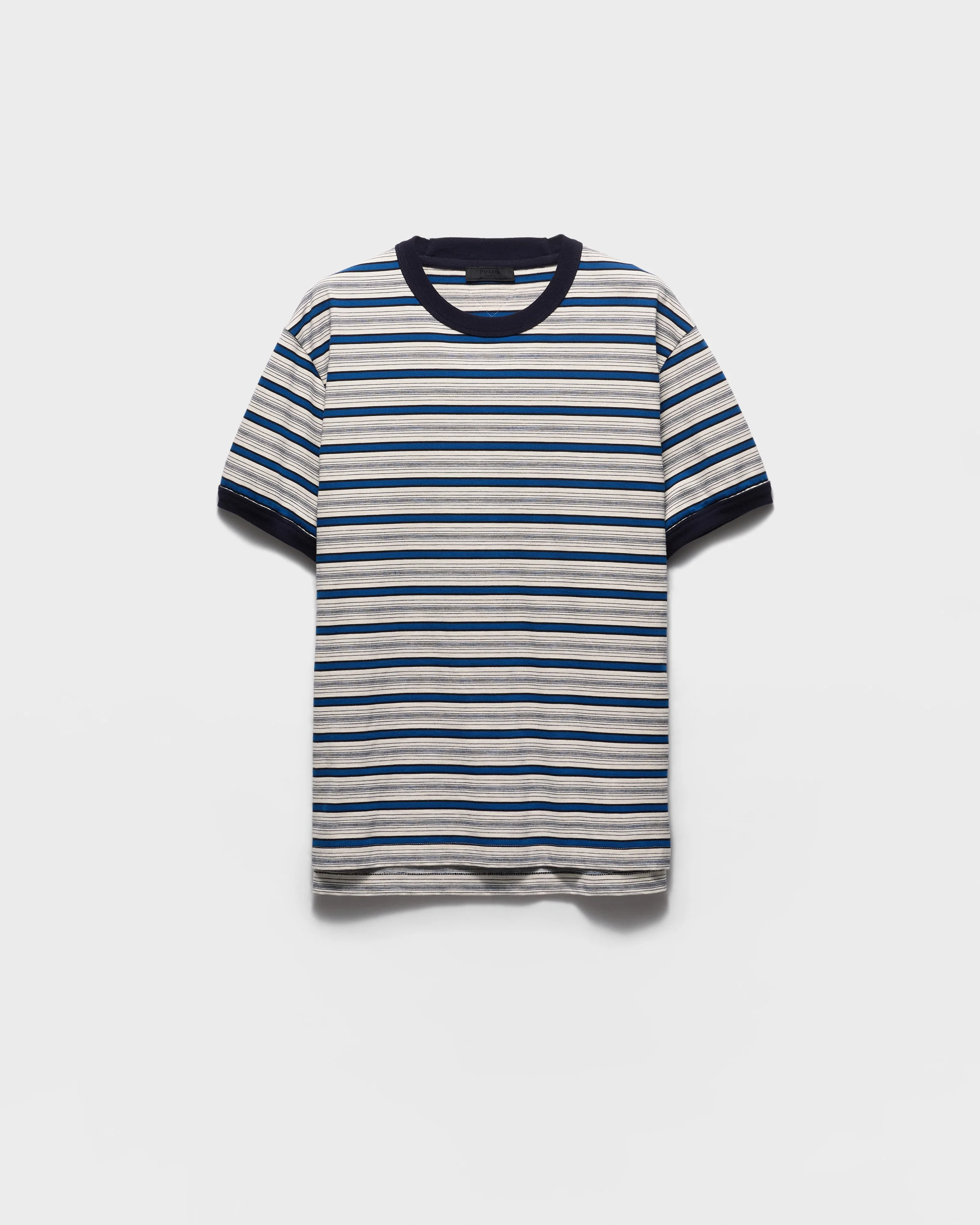 Striped cotton T-shirt - 1