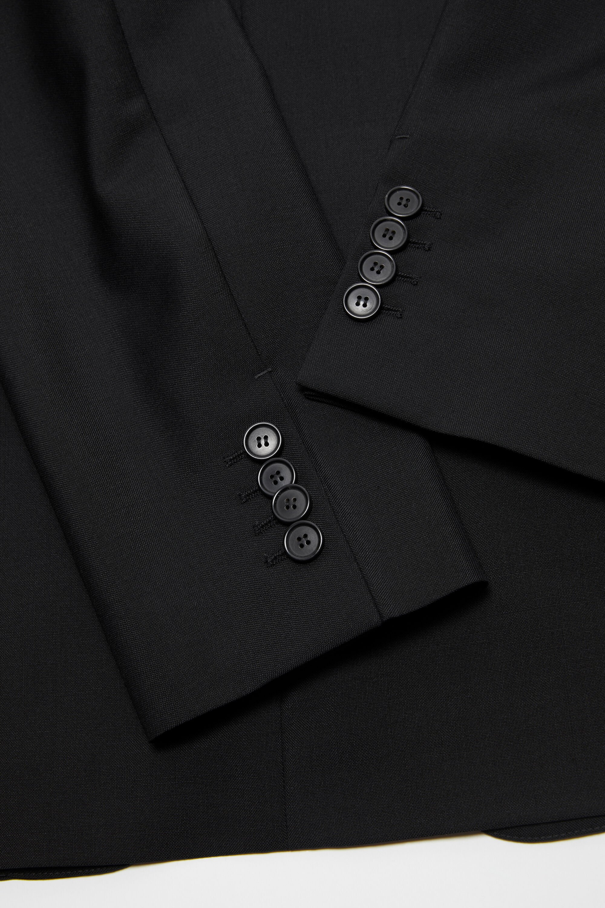 Regular fit suit jacket - Black - 7