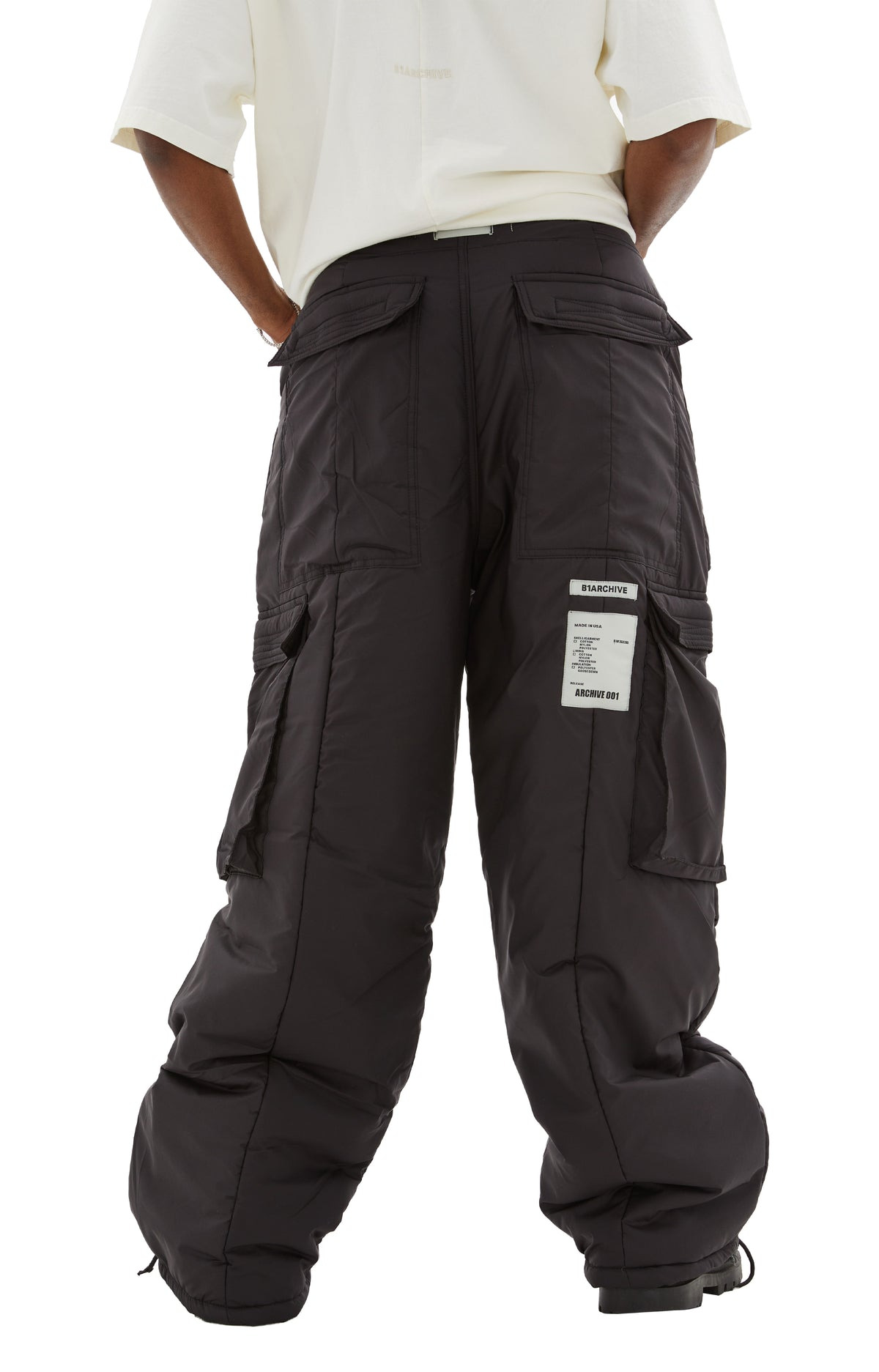 WIDE LEG CARGO (BLACK) - 3