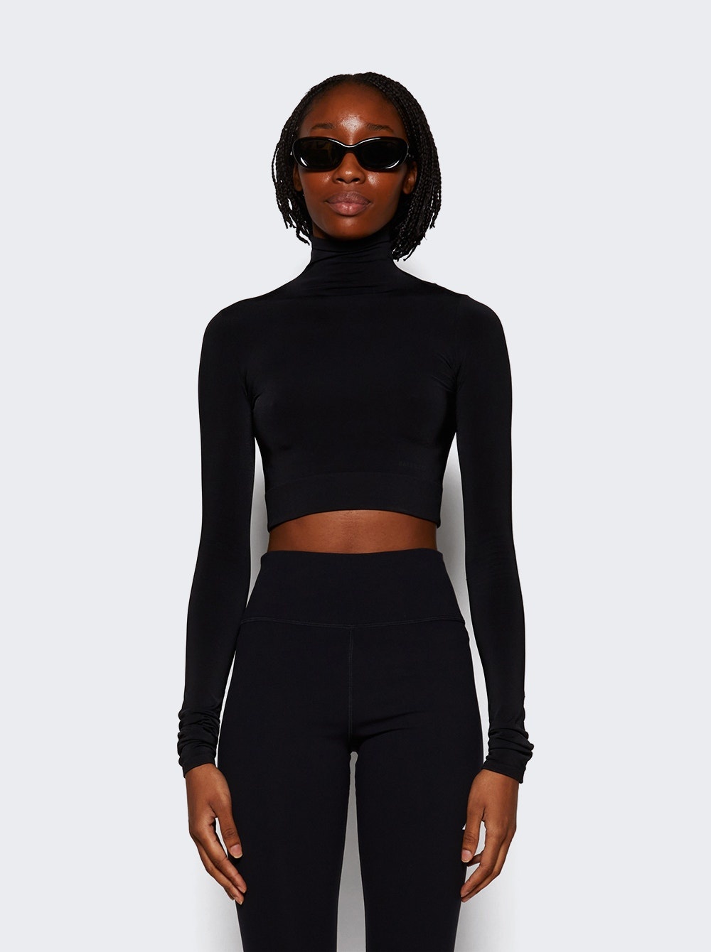 Cropped Turtleneck Black - 3