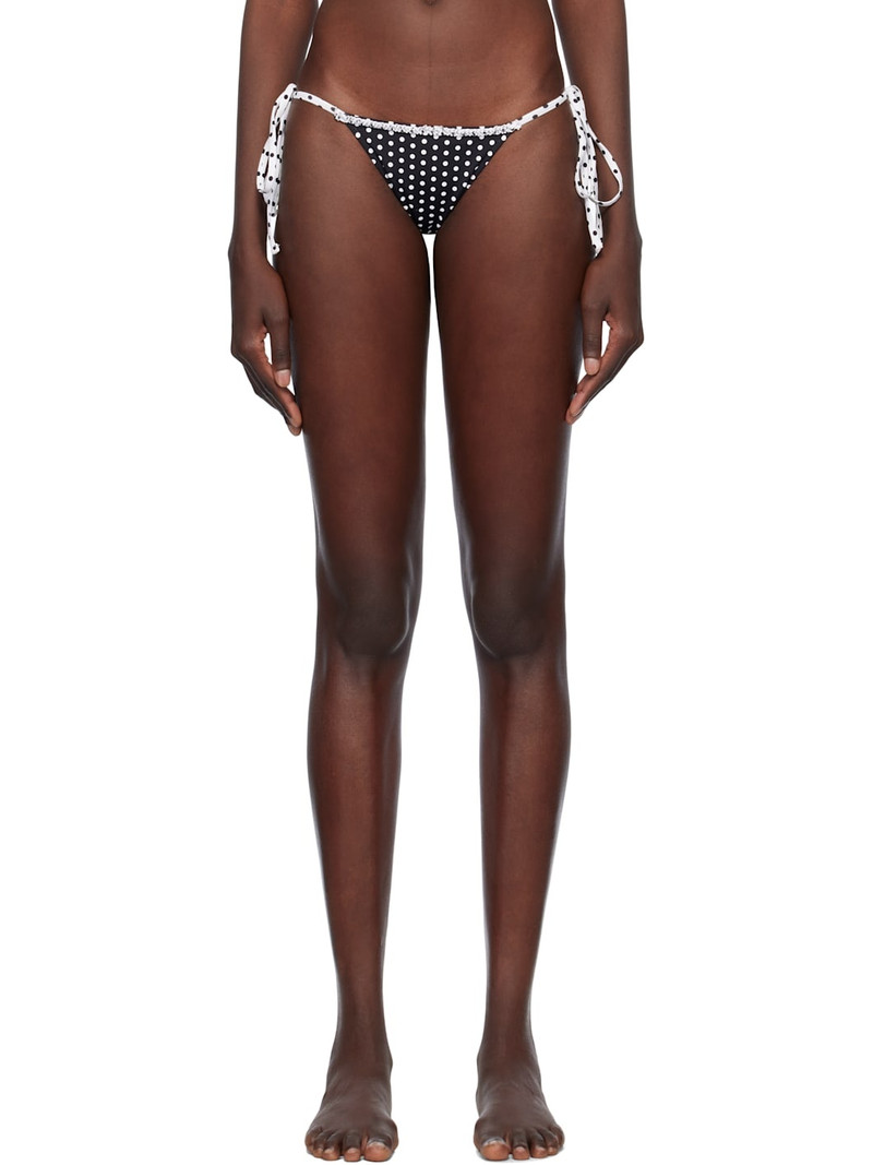 Black Divine Skimpy String Bikini Bottom - 1