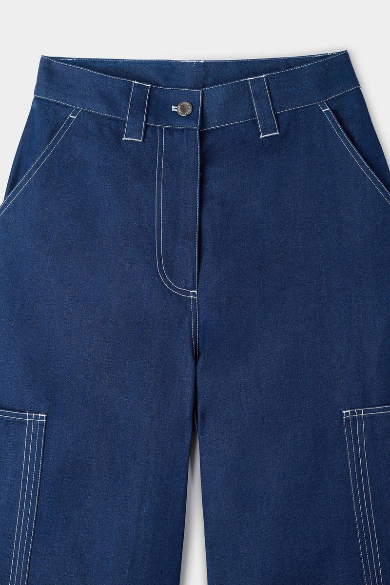 FIT LOOSE PANTS / blue 5