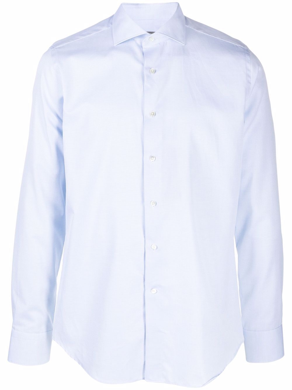 plain long-sleeve shirt - 1