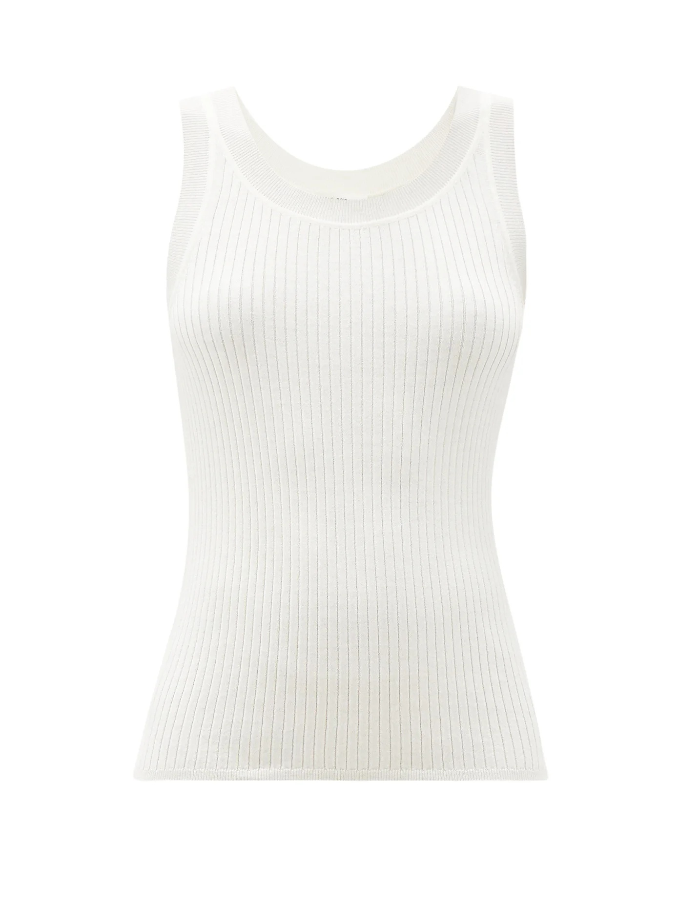 Aniela scoop-neck merino-wool blend tank top - 1