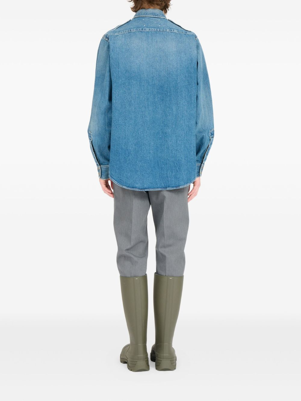Maison Margiela Shirts Clear Blue - 4