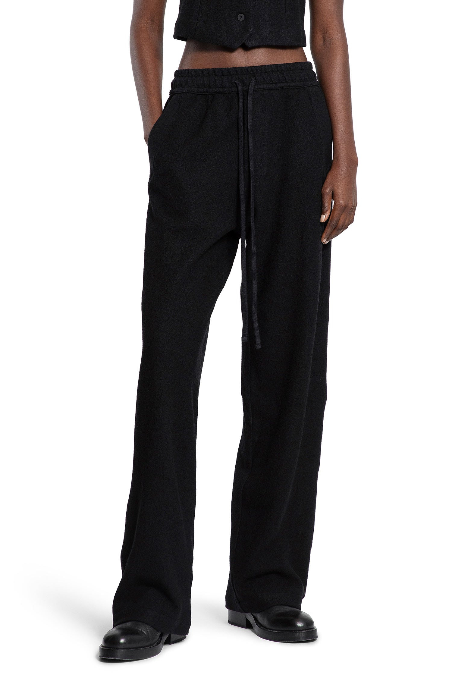 Wide Leg Wool Trousers - 6