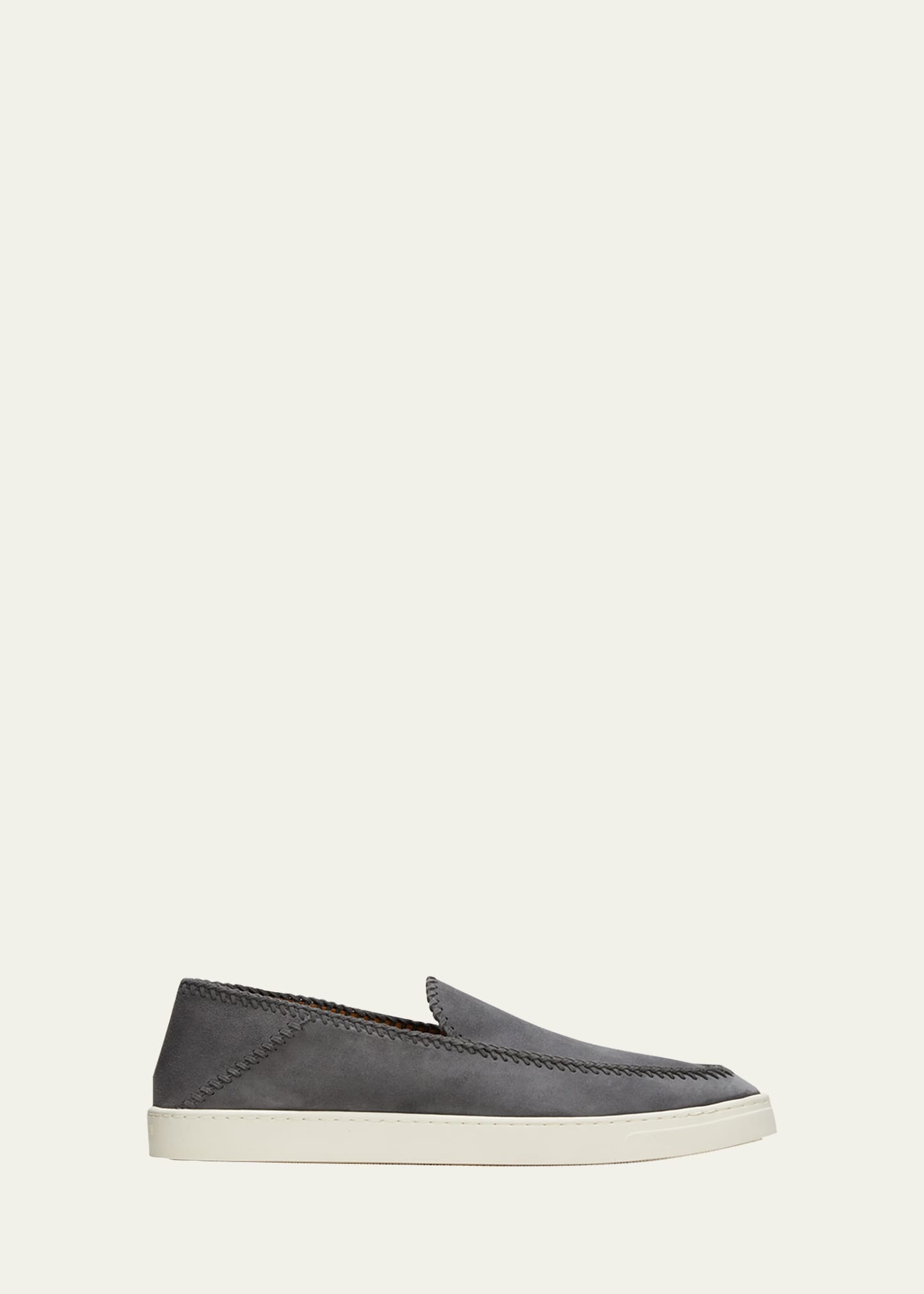 Men's Suede Slip-On Sneakers - 1