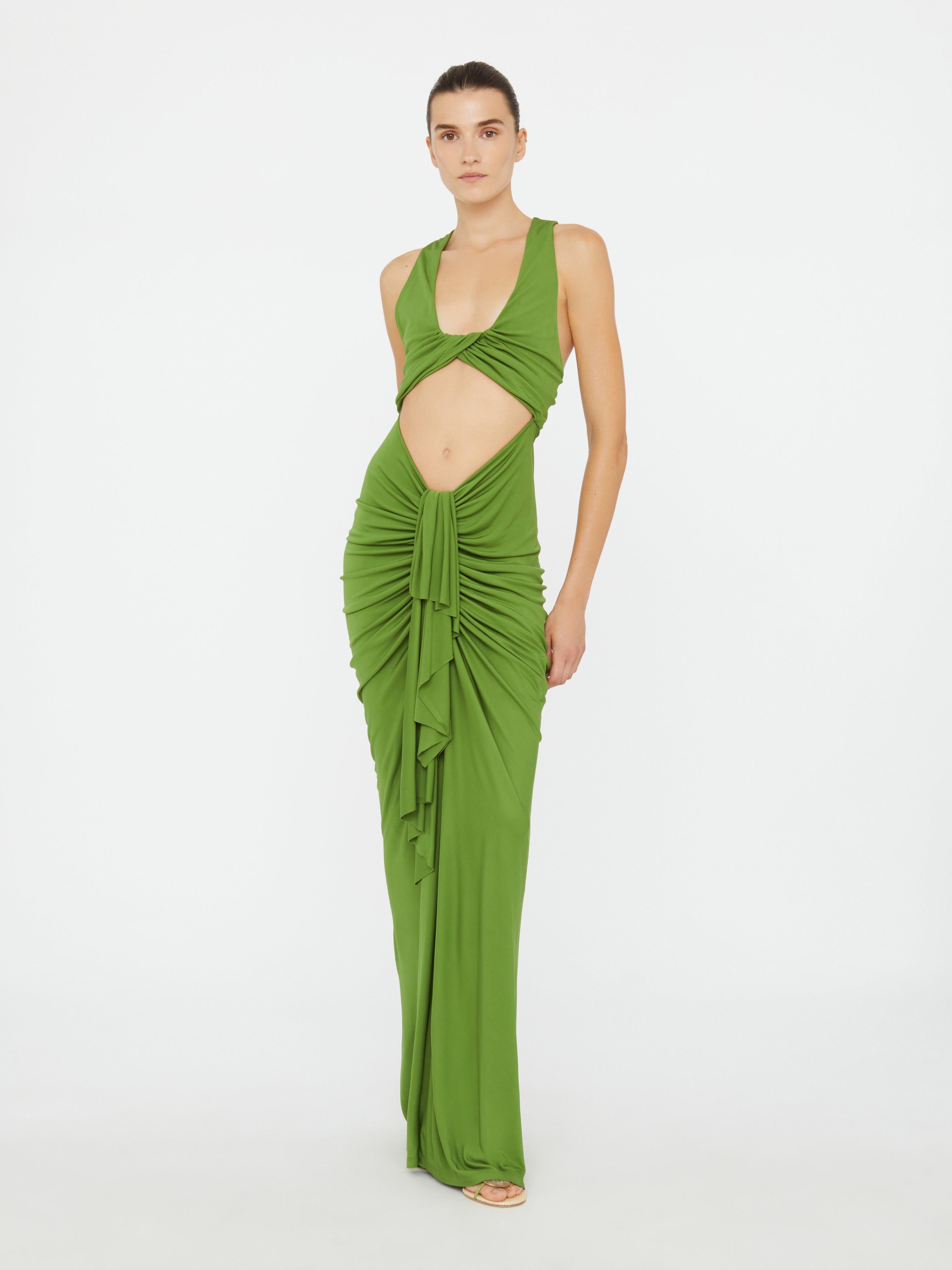 Vivenda Drape Front Dress - 3