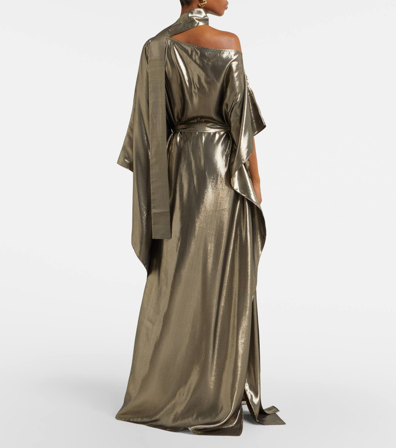 Taylor Seventies silk-blend lamé kaftan 3