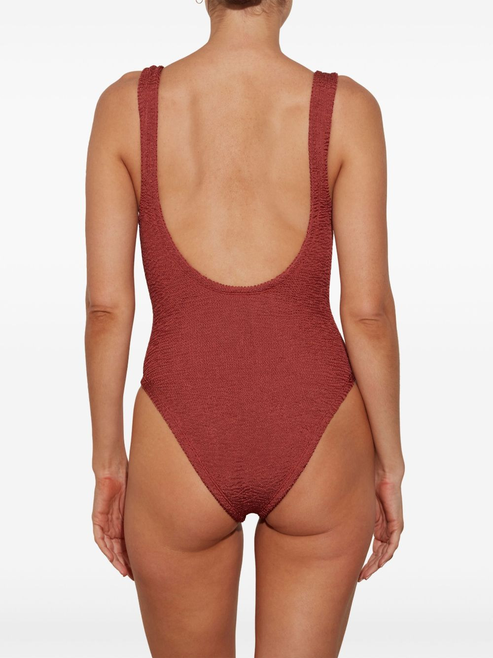 Domino crinkled-effect swimsuit - 3