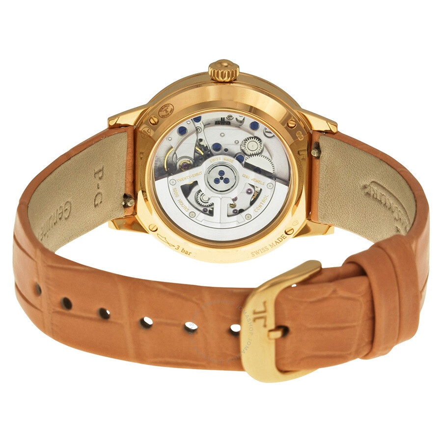 Jaeger Lecoultre Rendez-vous Night & Day Mother of Pearl Dial Gold Leather Ladies Watch Q3462590 - 3