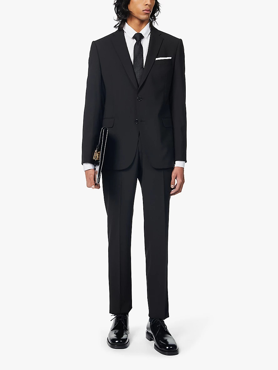 Single-breasted regular-fit stretch-wool suit - 2