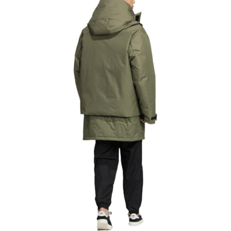 adidas originals Detachable Multiple Pockets Sports Stay Warm Down Jacket Green GT7285 - 6