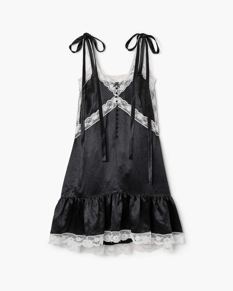 Marc Jacobs SATIN LACE SLIP MIDI DRESS outlook