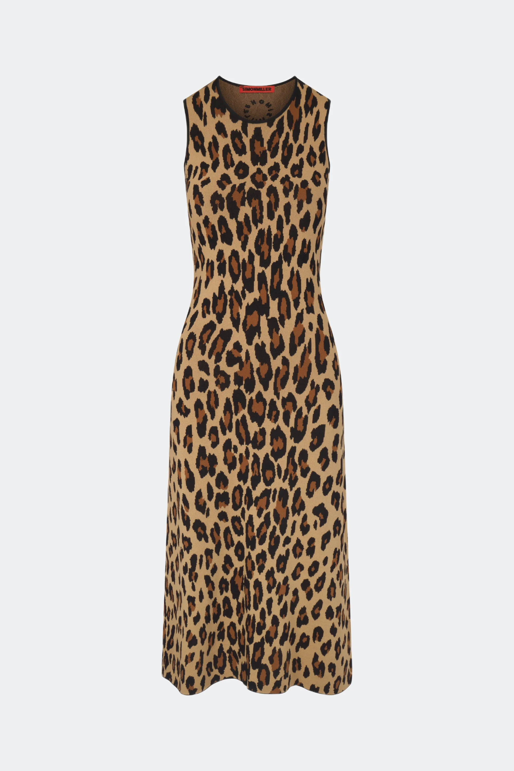 Knits By Axon Sleeveless Dress in Cheetah - 1