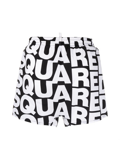 DSQUARED2 all-over logo swim shorts outlook