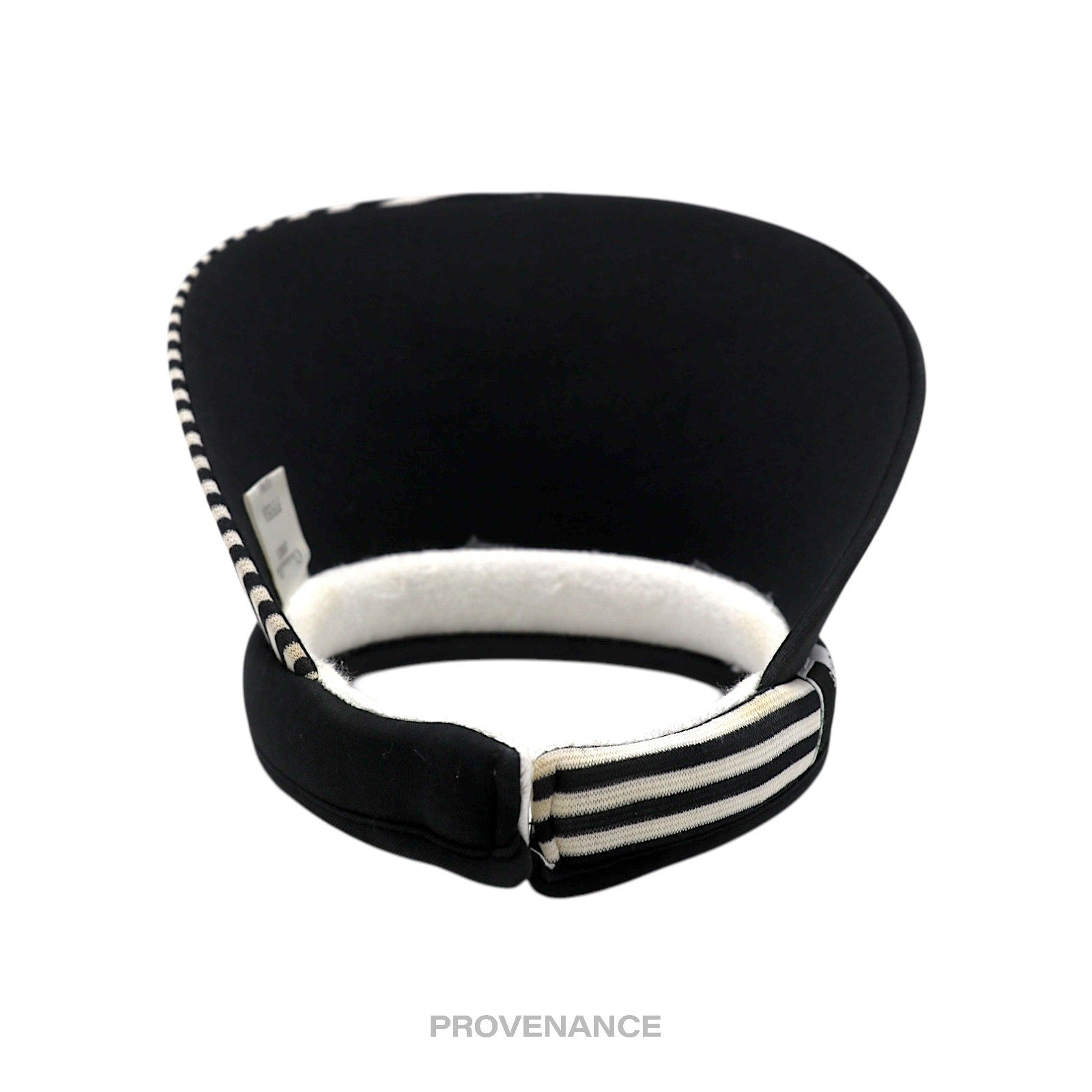 Christian Dior CD Sports Logo Visor - Striped Black White - 7