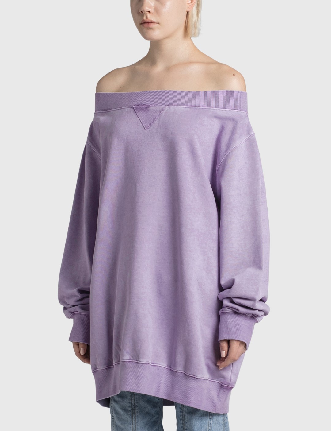 PURPLE OFF SHOULDER SWEATSHIRT - 2