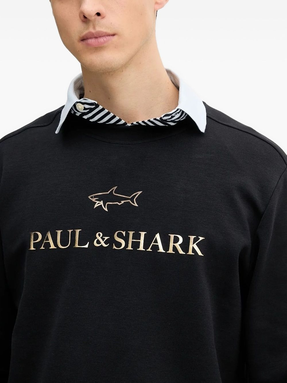 logo-print crew-neck sweatshirt - 3