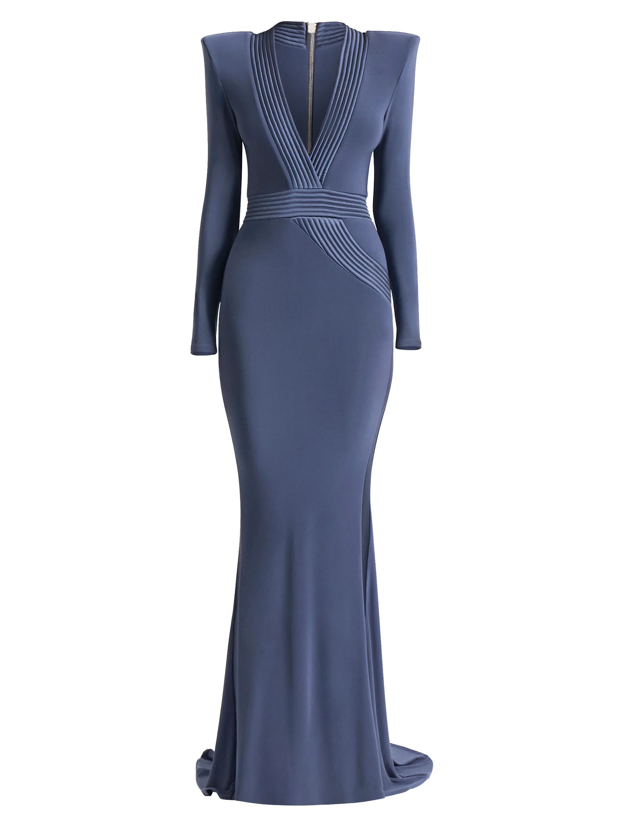 Women's Battle Lines The Heiress V-Neck Gown - Grey - 1