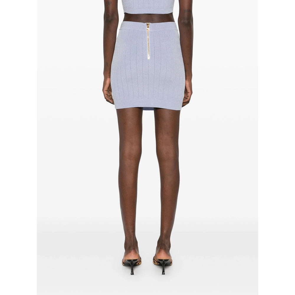 Balmain Blue Skirts - Fitted Skirts Women - 4