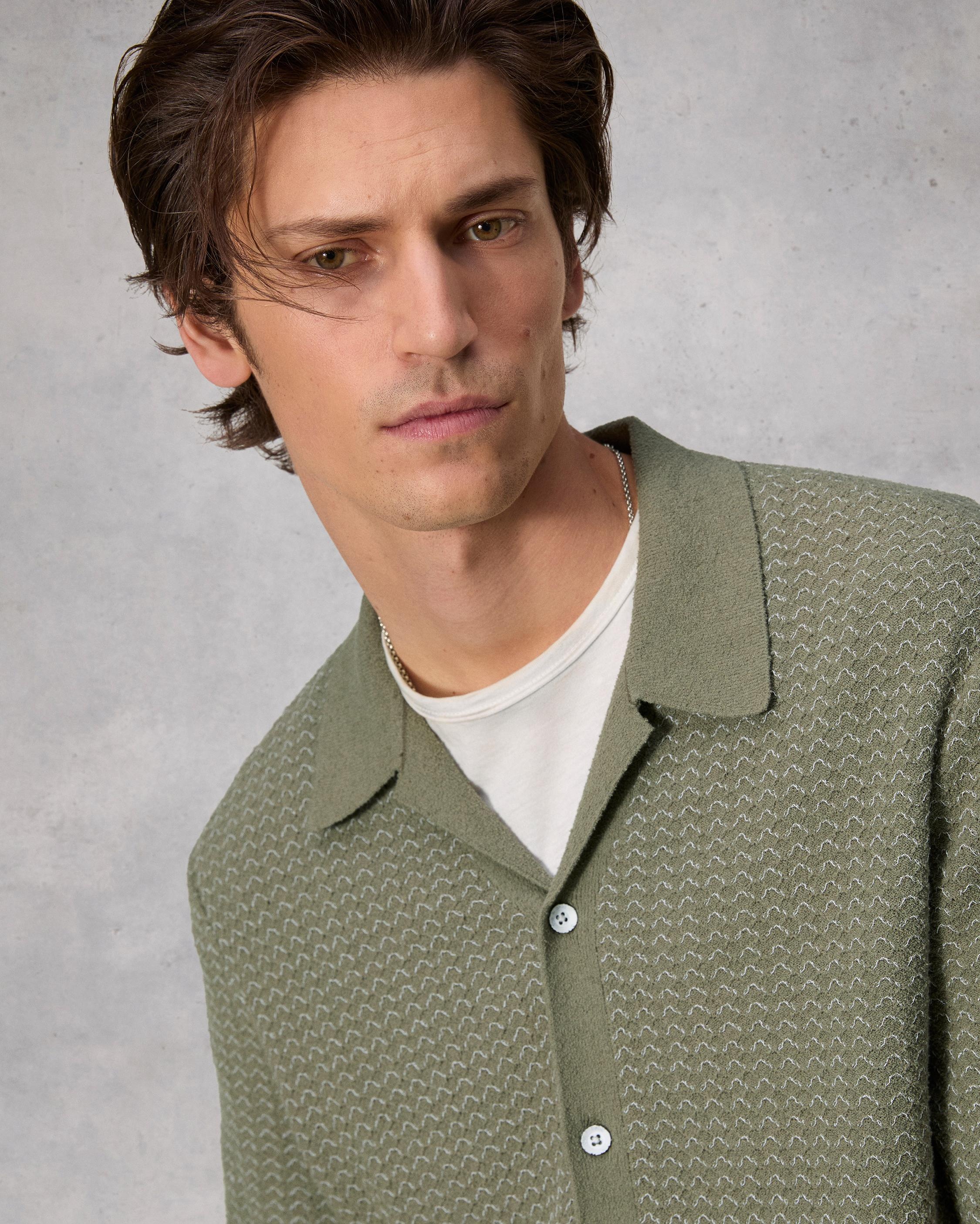 Avery Jacquard Zuma Toweling Shirt
Classic Fit Button Down - 6