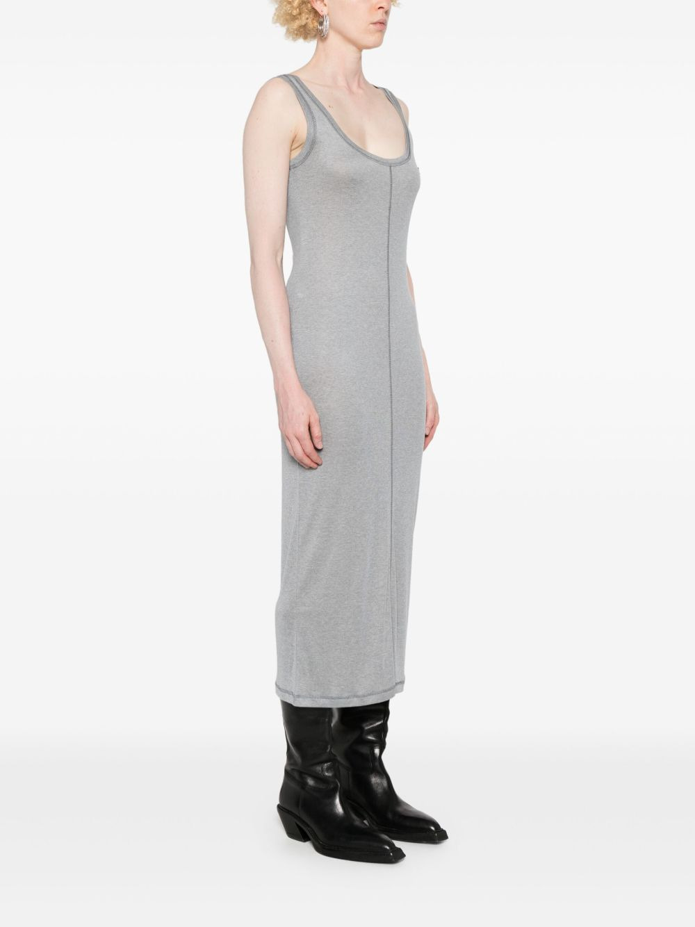 logo-patch dress - 3