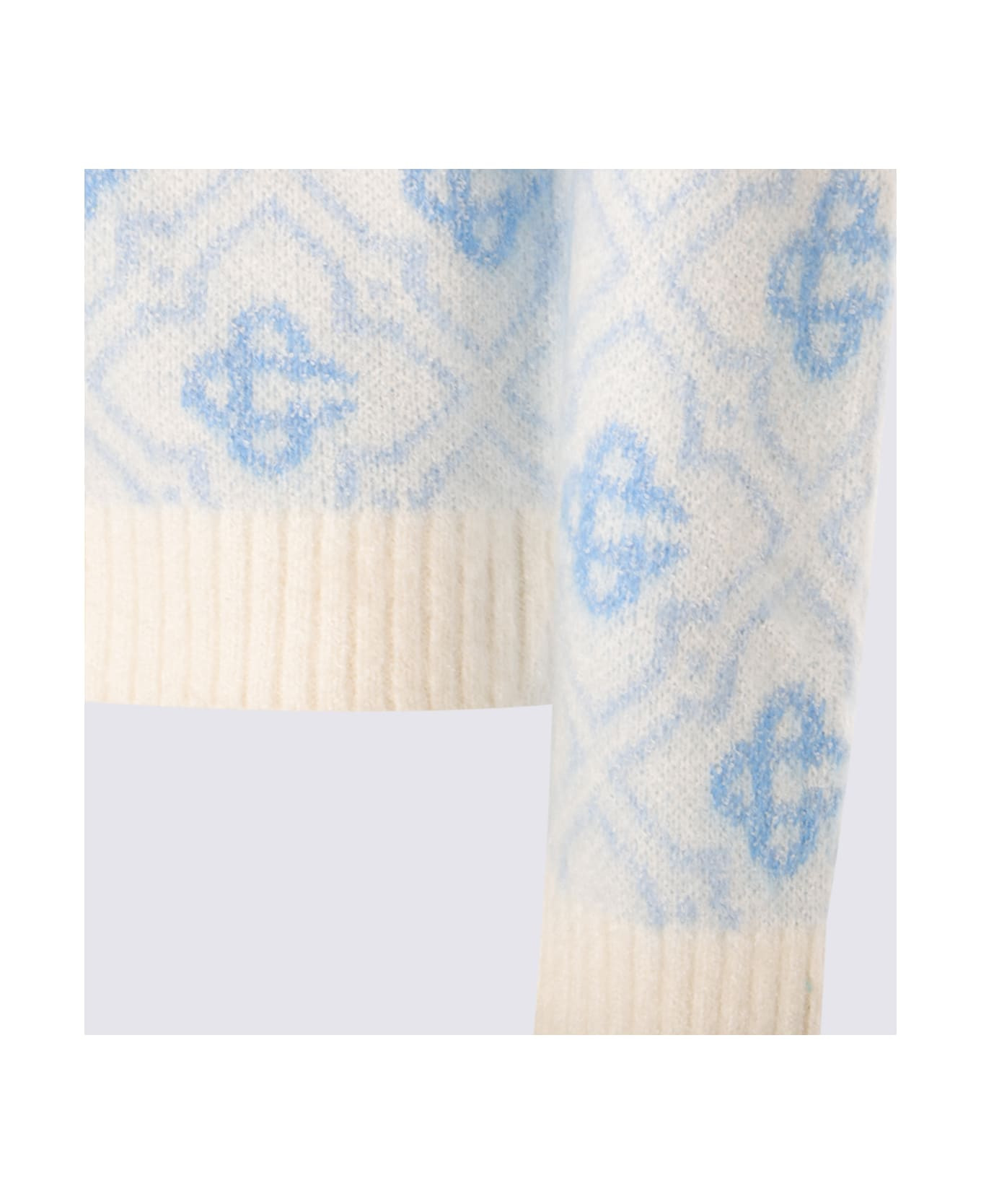 Light Blue Cotton Knitwear - 3