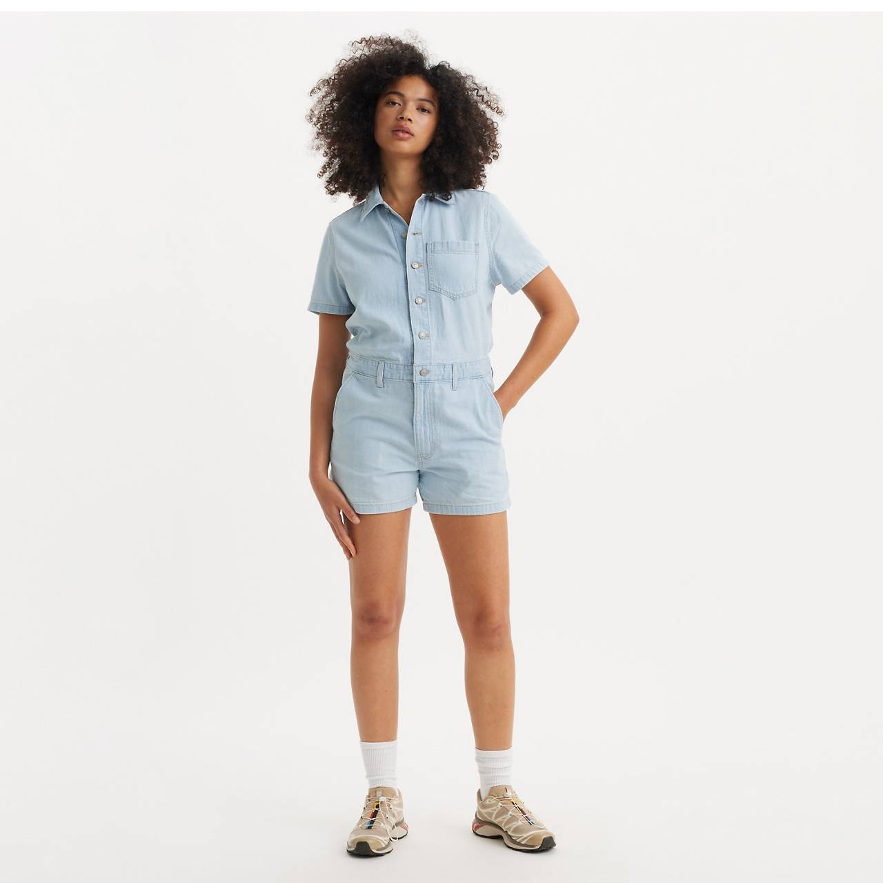 HERITAGE SHORT SLEEVE ROMPER - 2