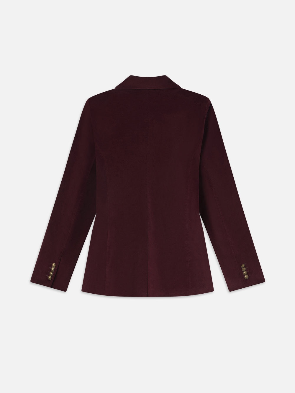 Everyday Velvet Blazer in Wine - 4