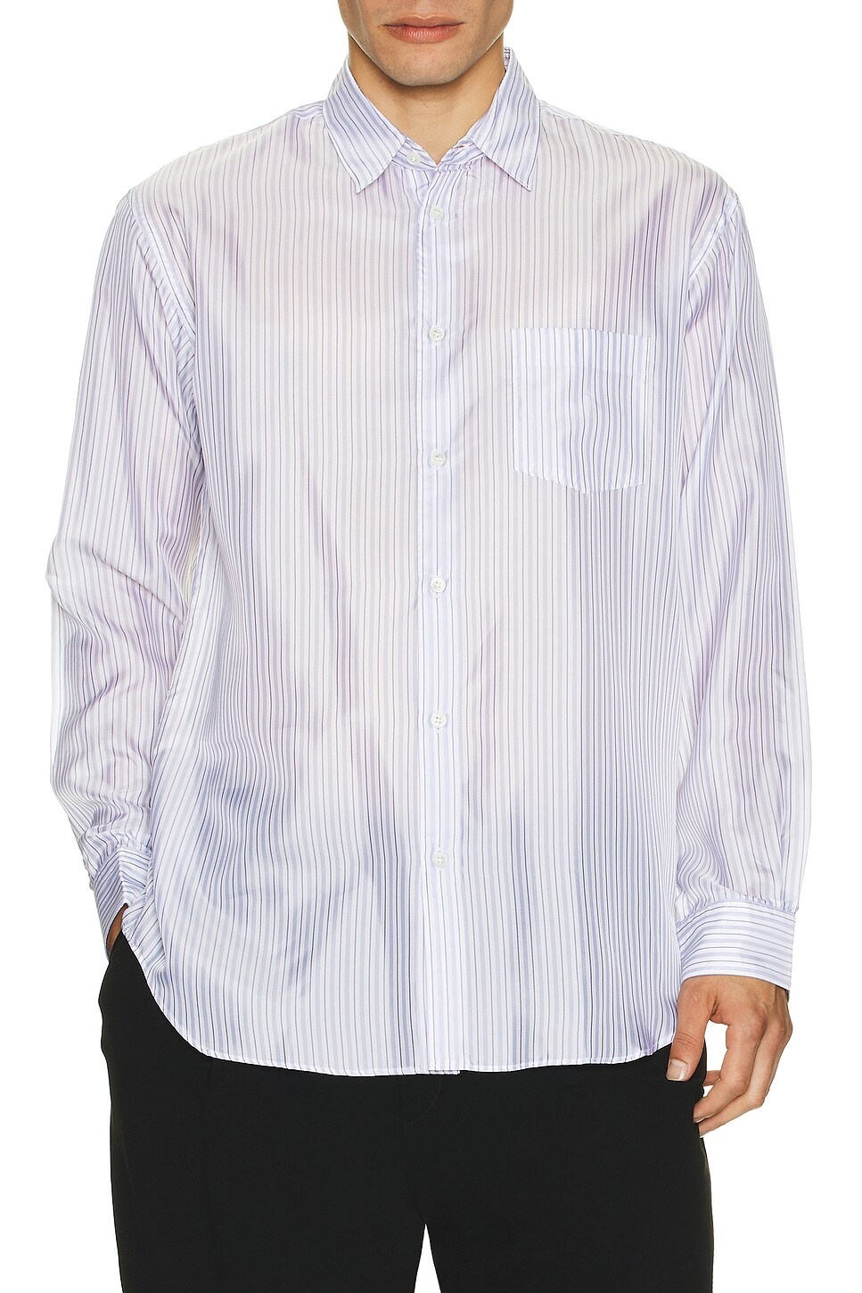 Yarn Dyed Cupra Stripe Shirt - 4