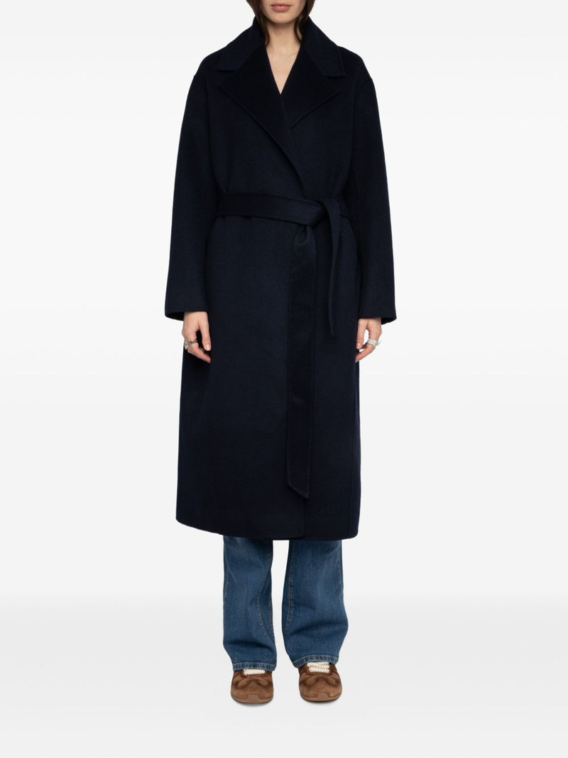 Zadig & Voltaire Meli belted coat outlook