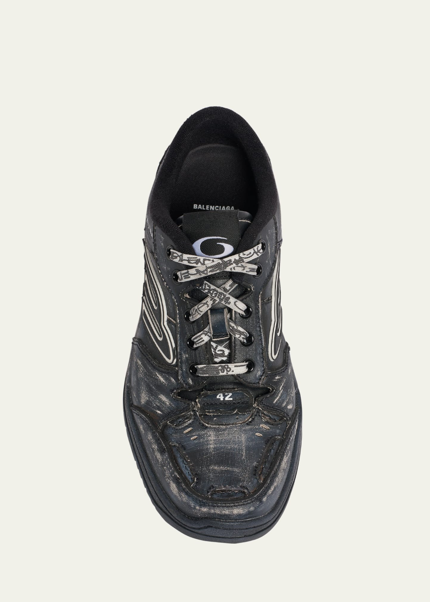 Men's Hamptons Calfskin Low-Top Sneakers - 5