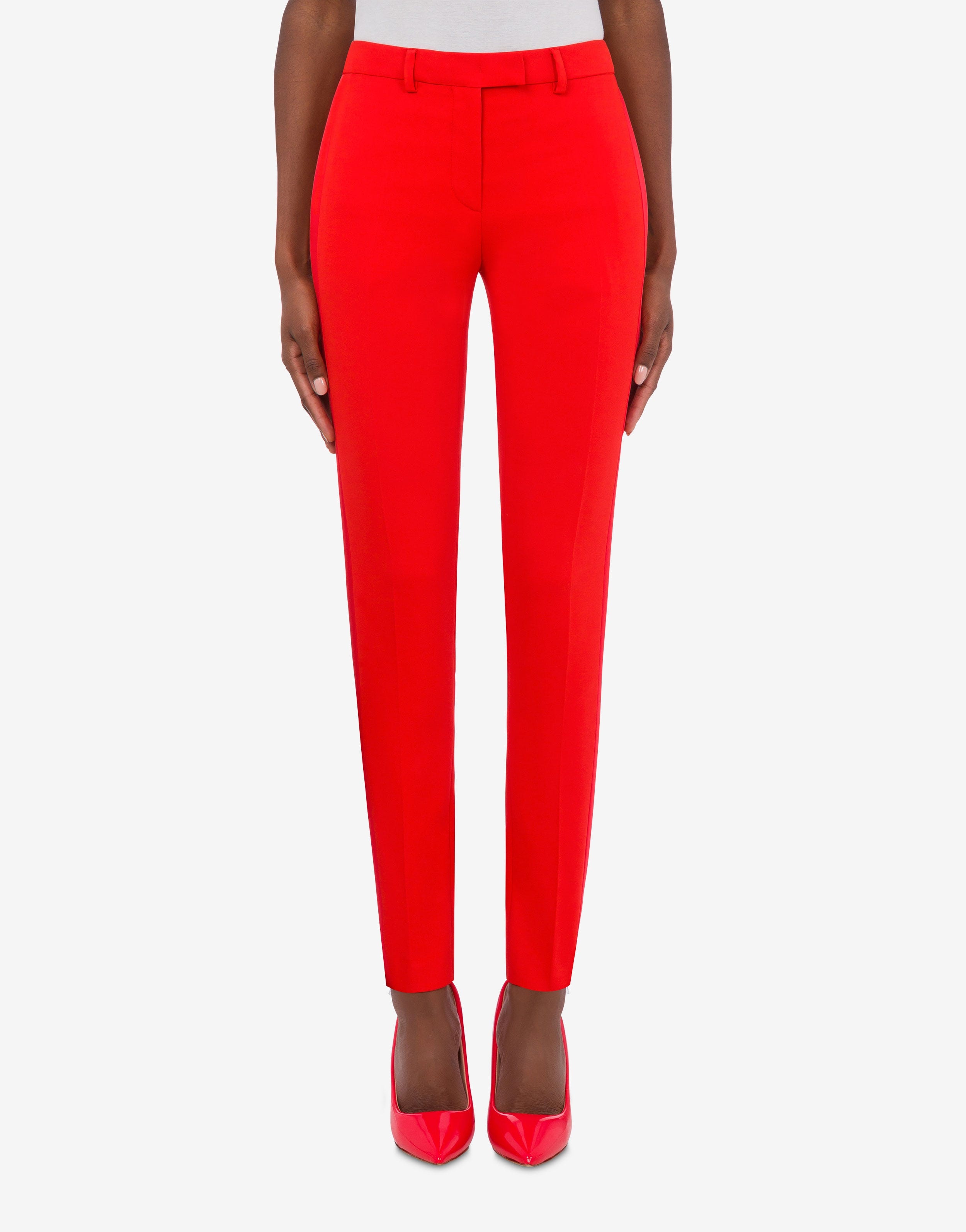 SATIN DETAILS CADY TROUSERS - 2