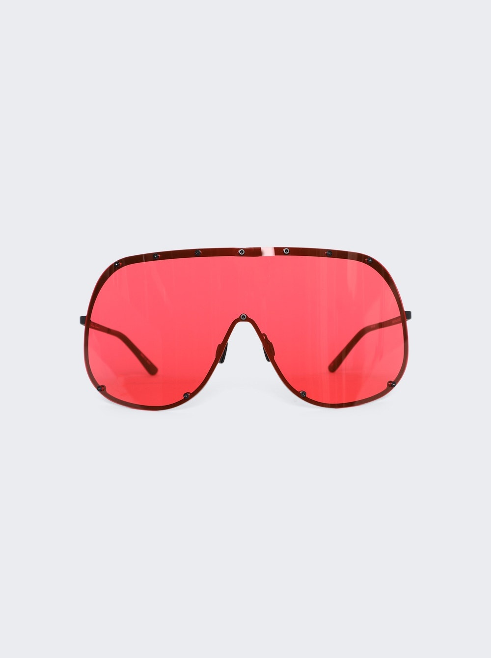 Shield Sunglasses Black And Red - 1