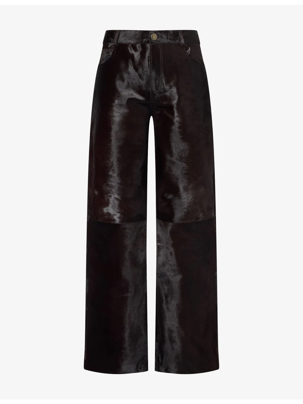 Kitty Straight-Leg Pony Hair Trousers - 1