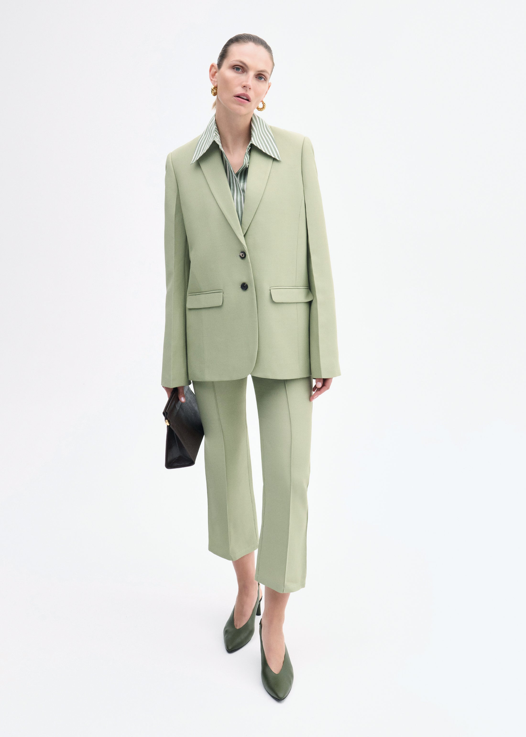 Structured Single-Breasted Blazer - 2