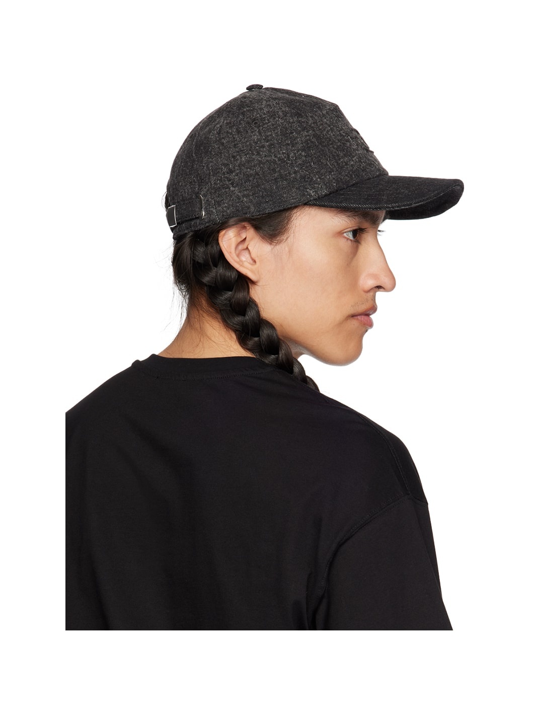 Black C-Spalm Denim Cap - 3