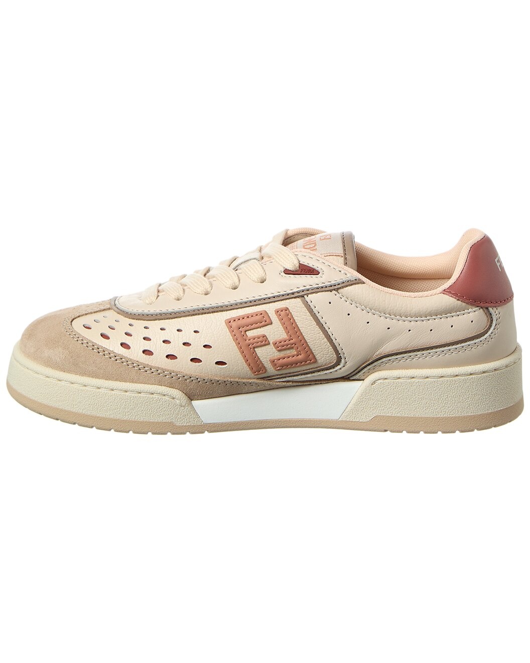FENDI Match Leather & Suede Sneaker - 2