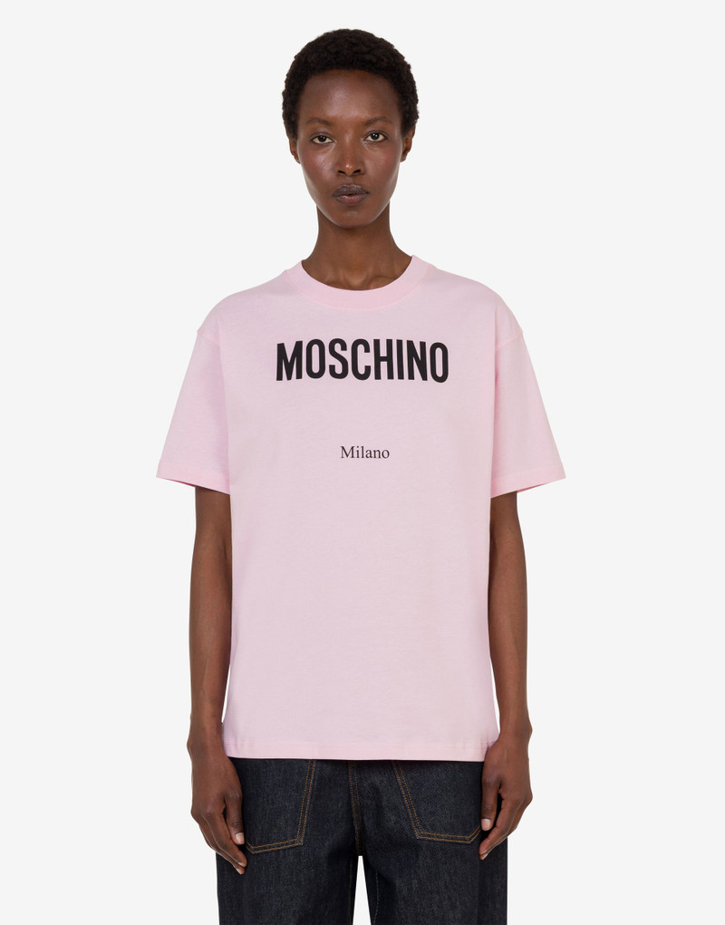 Moschino PRINTED ORGANIC COTTON JERSEY T-SHIRT outlook