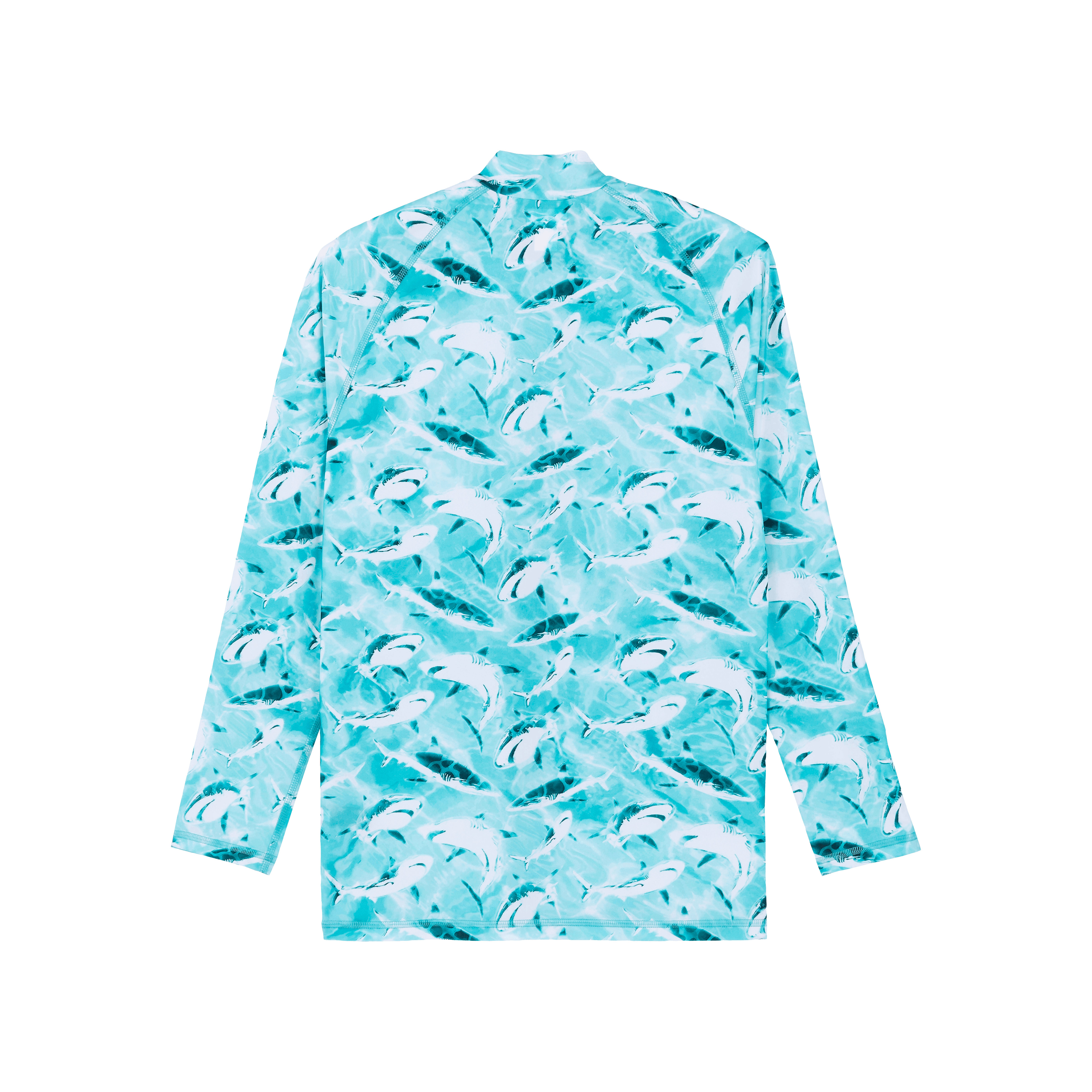 Men Zipped Long Sleeves Rashguard Requins - 2