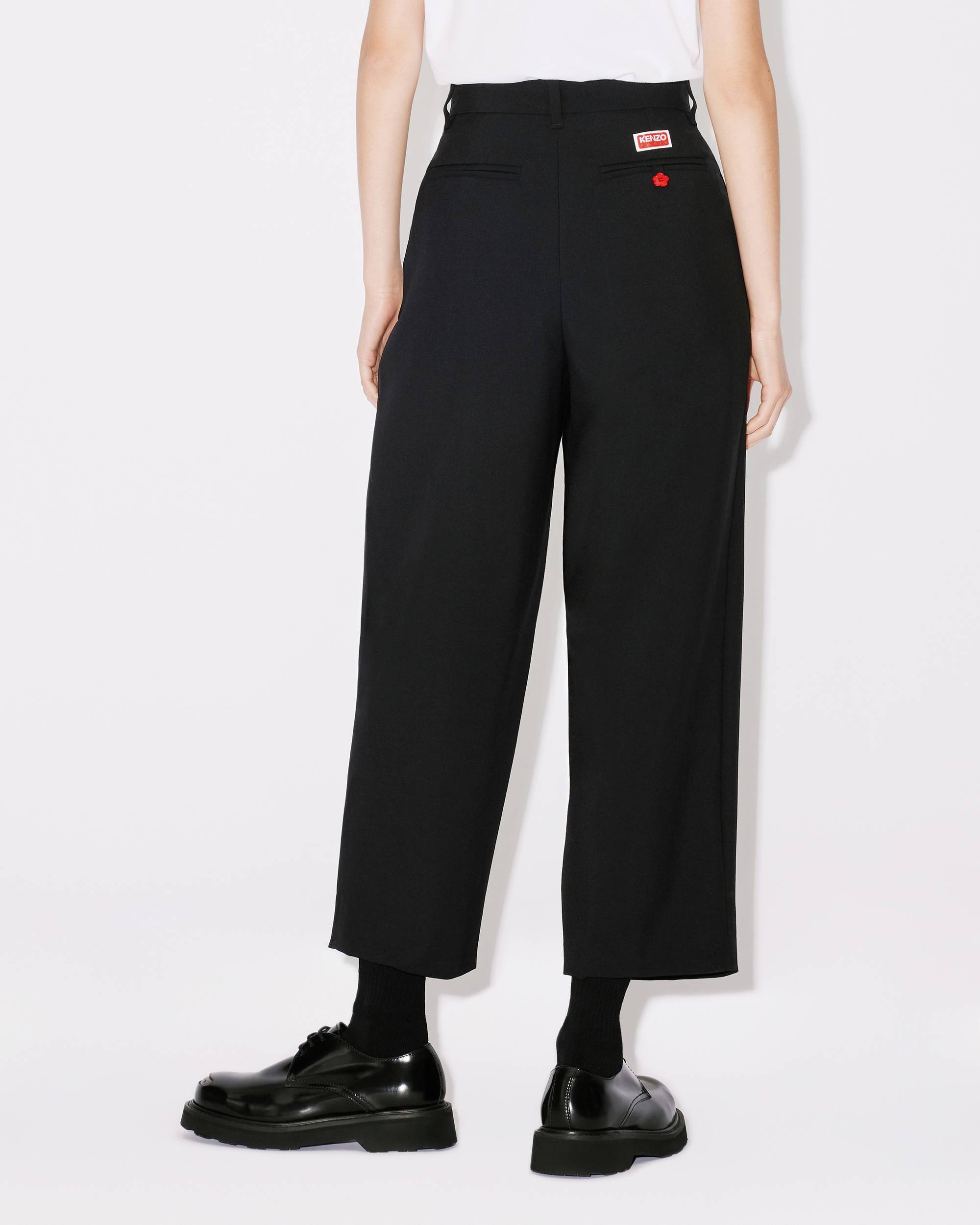 Pleated pure wool trousers - 5