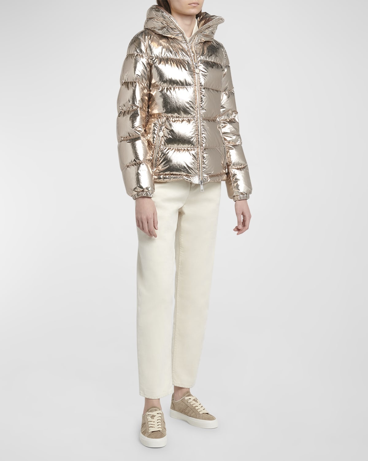 Douros Metallic Puffer Jacket - 3