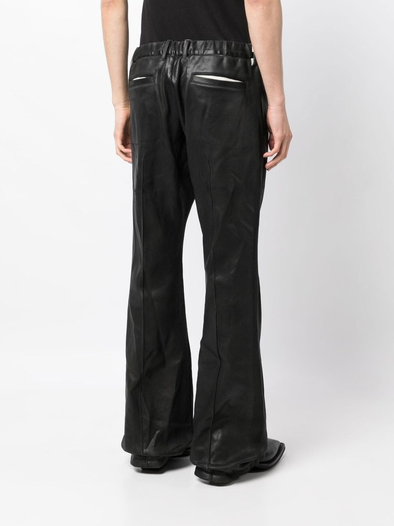 elastic-waist straight-leg trousers 4